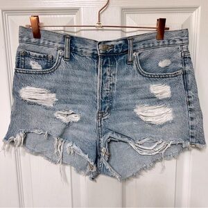 Aeropostale distressed denim shorts, size 8